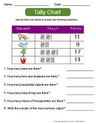 Worksheet Tally Chart Read The Tally Chart To Answer The Questions Tally Chart Math Subtraction Graphing Worksheets