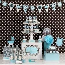 Black And Blue Baby Shower Baby Shower Kit Blue Baby Shower Baby Shower Party Kit