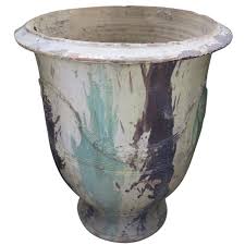 The patina is actually mineral terracottas porous nature allows for air and water to move through the walls, preventing soil disease and root rot. French Anduze Terra Cotta Jar Planter Inner Gardens