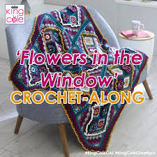 So now we're here and now it's fine so far away from there and there it's time time time to plant new. Flowers In The Window Blanket Crochet Along King Cole