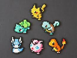 Pokemon Perler Bead Magnets Pokemon Perle Pokemon Salameche Art Perle