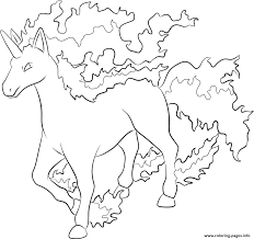 Print 078 Rapidash Pokemon Coloring Pages Pokemon Coloring Pages Horse Coloring Pages Coloring Books