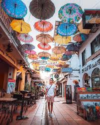 Alley West Is Siem Reaps One And Only Umbrella Street Lined With Souvenir Shops Trendy Cocktail Bars And C Umbrella Street Cozy Restaurant Siem Reap Cambodia