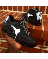 This Black And White Nike Air Max 90 Candy Drip Original Black White Trainer Is Perfect Gift For My Brothe Cheap Nike Air Max Nike Air Max Nike Air Max 90 Mens