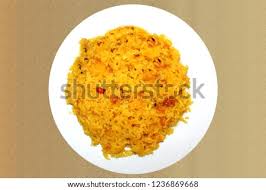 Serving yellow zarda / jorda rice, zarda recipe, sweet dish,. Shutterstock Puzzlepix