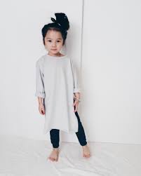 Grey Side Split Kids Outfits Little Girl Fashion Toddler Fashion