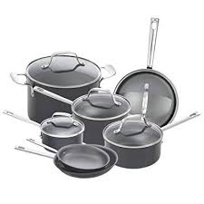 Emeril Lagasse 62920 Dishwasher Safe Nonstick Hard Anodized 12 Piece Cookware Set Gray Review Cookware Set Hard Anodized Cookware Nonstick Cookware
