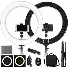 Neewer Camera Photo Studio 18 Inches Dimmable Ring Fluorescent Flash Light Kit For Sale Online Ebay