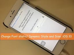 Change Font Size And Style In Ios 10 Iphone Ipad Ipod Touch Iphone Ios 10 Ipad