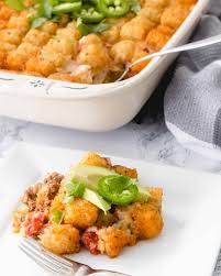 Maybe you would like to learn more about one of these? Taco Tater Tot Hotdish Recipe Taco Casserole With Tater Tots State Of Dinner