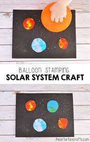 Balloon Stamping Solar System Craft For Kids I Heart Arts N Crafts Space Crafts For Kids Outer Space Crafts For Kids Solar System Crafts