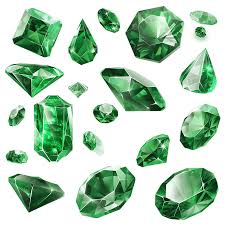 Green Gem PNG Transparent Images Free Download