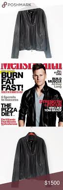 John Varvatos Tom Brady Black Leather Jacket 56 Xl Black Leather Jacket John Varvatos Leather Jacket