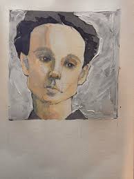 I drew a white camellia flowers. I did not use masking fluid. 32×24㎝