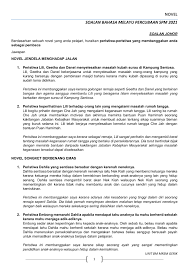 Koleksi Soalan Novel Percubaan Spm 2021 Flip Ebook Pages 1 11 Anyflip