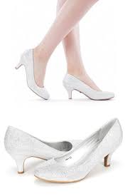 Get the best deals on wedding shoes low heel and save up to 70% off at poshmark now! Women S Bridal White Wedding Party Low Heel Pump Shoes Wedding Shoes Heels Wedding Shoes Comfortable Bride Shoes