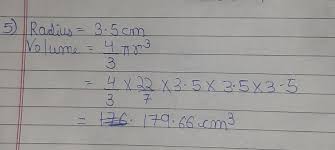 Nov 30, 2017 · the equation for the volume of a sphere is as follows: Find The Volume Of A Sphere Whose Radius Is 3 5 Cm Brainly In