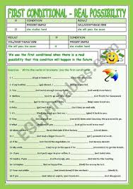 Simple Explanation And Exercise To Introduce The First Conditional Key Included English Exercises Grammar Worksheets Learn English