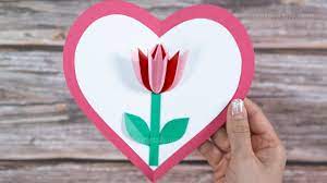 Glue a photo of the child or write a message to mom in the center blank square. Mother S Day Card Ideas 3d Pop Up Tulip Card Diy Flower Pop Up Card Mother S Day Crafts Youtube