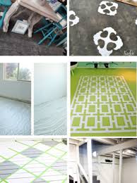 Once i finished applying my paint, i removed my stencils while the paint was still wet. 7 Ingenious Painted Flooring Ideas For An Unfinished Basement