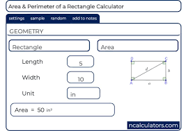 Rectangle Calculator Rectangle Formula Calculate Area Area Of Rectangle Formula