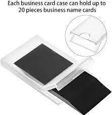 Nine pockets give the user plenty of slots to store and dispense product or company information. Buy Plastic Business Card Holder Clear Pocket Business Card Case Slim Business Card Wallet Portable Business Name Card Box For Men And Women 3 Online In Indonesia B07vyy3r9b