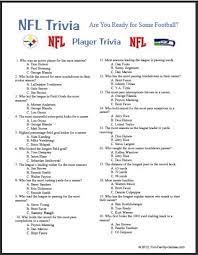 Who are the five angels mentioned by name in the bible? 8 Best Printable Football Trivia Questions And Answers Printablee Com