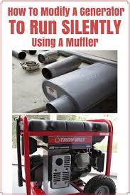 Though it sounds odd, it can do the muffler job for you. How To Quiet A Generator Exhaust Arxiusarquitectura