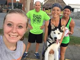 Humid run with first-time runner Uptown Bourbon