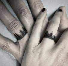 20 Cute Af Small Couples Tattoos Society19 Finger Tattoos For Couples Ring Finger Tattoos Ring Tattoo Designs