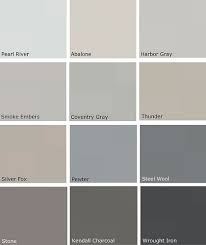 Gray Scale Popular Grey Paint Colors