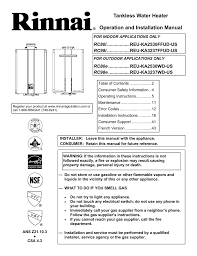 Rinnai Rc98e Installation Manual Manualzz