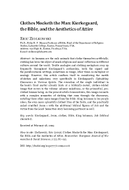Laban felt about all the tent, but didn't find. Pdf Clothes Mocketh The Man Kierkegaard The Bible And The Aesthetics Of Attire 2019 Eric Ziolkowski Academia Edu