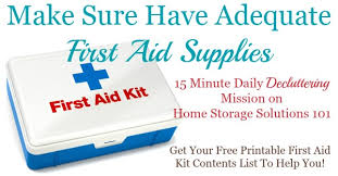 First Aid Kit Contents List What You Really Need