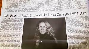 Fun moments in the class. Julia Roberts Impressive Holes And Other Typos That We Love Bbc Three