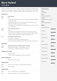 Civil Engineer Resume Sample 20 Examples And Writing Tips