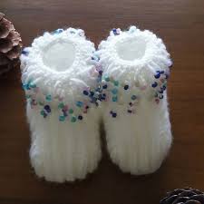 Boncuklu Bebek Patigi Baby Knitting Patterns Bebek Ayakkabilari Orgu