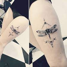 Legtattoo Legs Dragonflytattoo Dragonfly Dotworktattoo Art Black Blacktattoo Geometric Geometrictatt Dragonfly Tattoo Dragonfly Tattoo Design Tattoos