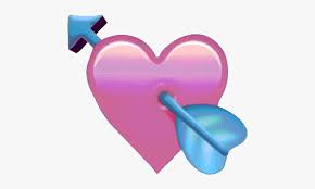 💘 Heart With Arrow Gif - Transparent Heart Emoji Gif, HD Png Download , Transparent Png Image - PNGitem
