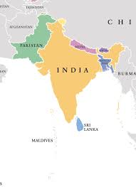 World time zone map time converter india to bangladesh. Indian Sub Continent Mapscompany Travel Maps And Hiking Maps