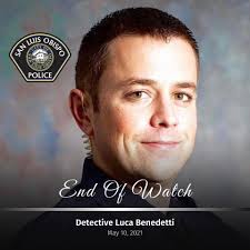 Our thoughts and prayers are with San Luis Obispo PD as they mourn the loss  of Detective Luca Benedetti. The Phoenix Police Department sends our  deepest condolences to the entire department and