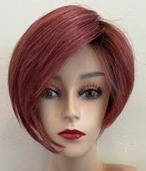 Wig Wigoutlet Noriko Wig Bryn Short Graduated Bob Tapered Nape Asymmetrical  Bob Wig