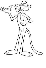 Choose your favorite coloring page and color it in bright colors. Drawing Of The Pink Panther Coloring Page