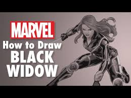 Things to draw when bored. How To Draw Black Widow Marvel