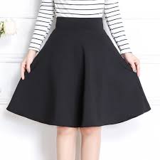 Black A Line Midi Skirt Tigena 2018 Summer A Line Midi Skirts Womens Knee Length High Waist School Pleated Skirts For Womens Female Skirt Sun Black A Line Skirt Outfits High Waisted Skirt Black Skirt Outfits