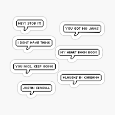 High quality bts quotes gifts and merchandise. Bangtan Funny Quotes Stickers Redbubble