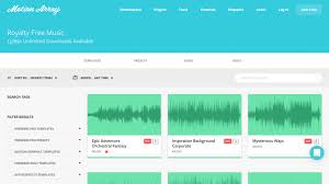 The audio content is categorized by genre, mood, instrument. Top 20 Best Stock Music Websites