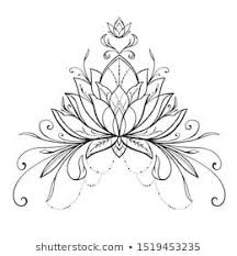 Un mandala est normalement créé comme support de méditation, montrant le tracé du palais céleste, ses alentours, et l'emplacement des déités sa fleur délicate a de multiples couleurs. Portfolio D Images Et De Photos De Stock De Kseniya Parkhimchyk Shutterstock Design Du Tatouage De Lotus Tatouage De Lotus Mandala Fleur De Lotus Mandala