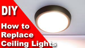 To replace a light socket in the ceiling, you'll need some basic electrician's tools to complete the job safely. Replace Old Ceiling Light Fixture With 30 Modern Led Youtube