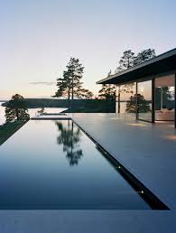 Infinity Pool Outdoor Pool Modern Lake House Architecture